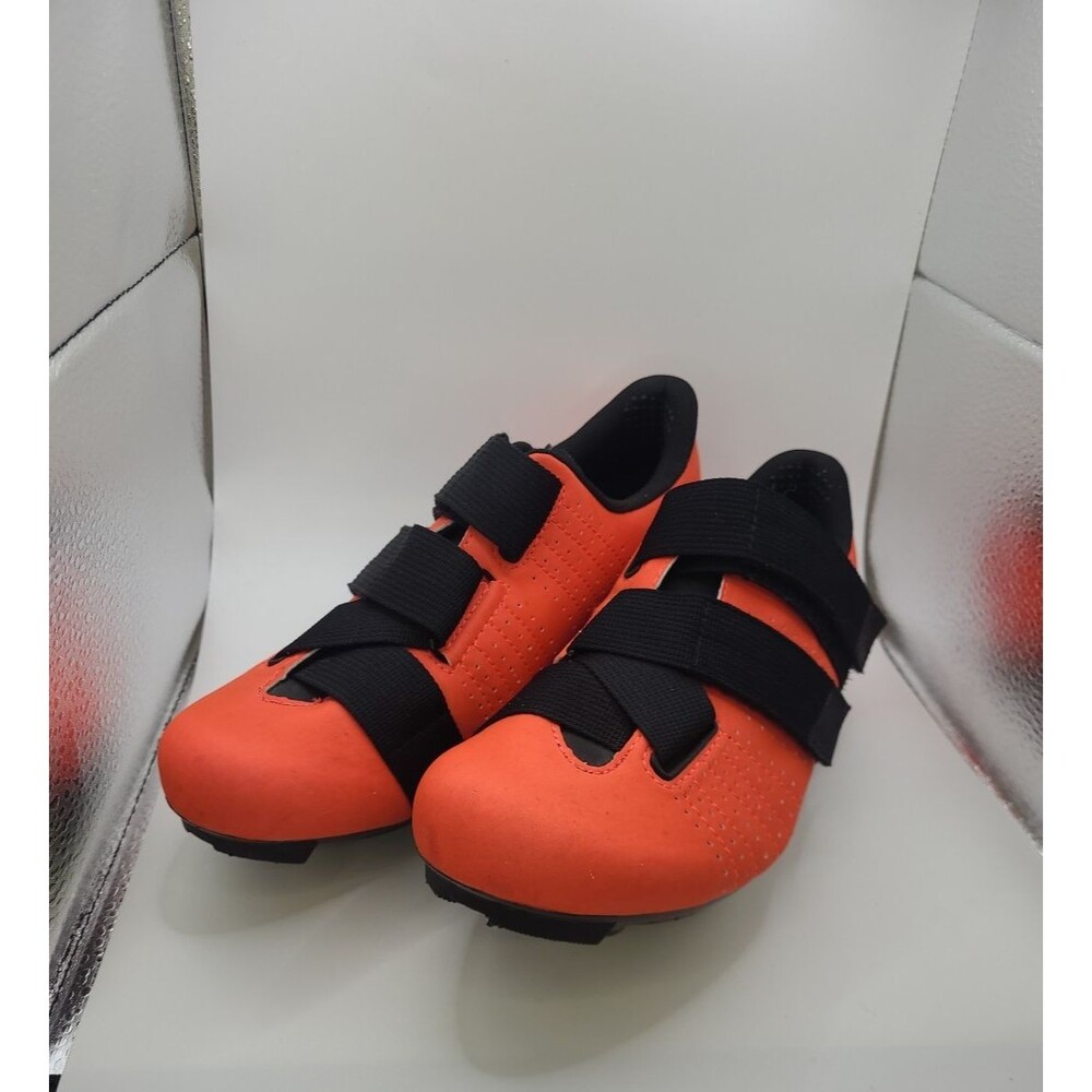 Fi'zi:k Tempo Powerstrap R5 Bike Cycling Shoes, Orange and Black EU 39 / US W8